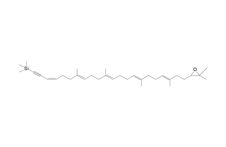 [(3Z,7E,11E,15E,19E)-22-(3,3-dimethyl-2-oxiranyl)-7,11,16,20-tetramethyldocosa-3,7,11,15,19-pentaen-1-ynyl]-trimethylsilane