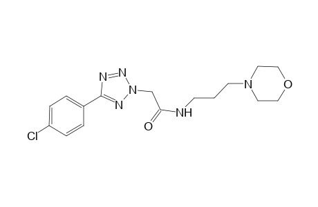2-[5-(4-chlorophenyl)-2H-1,2,3,4-tetrazol-2-yl]-N-[3-(morpholin-4-yl)propyl]acetamide