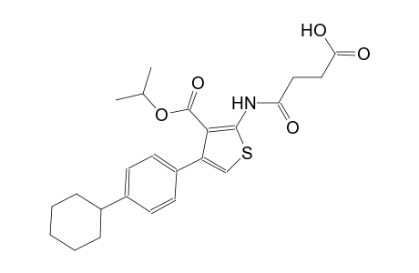4-{[4-(4-cyclohexylphenyl)-3-(isopropoxycarbonyl)-2-thienyl]amino}-4-oxobutanoic acid
