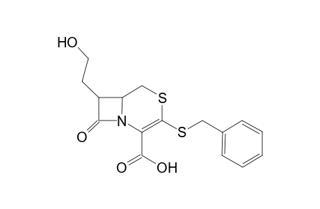 (+)-3-Benzylthio-7-(R)-hydroxyethyl-1-dethia-2-thia-3-cephemcarboxylic acid