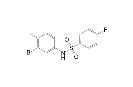 N-(3-bromo-4-methylphenyl)-4-fluorobenzenesulfonamide