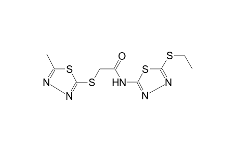N-[5-(Ethylsulfanyl)-1,3,4-thiadiazol-2-yl]-2-[(5-methyl-1,3,4-thiadiazol-2-yl)sulfanyl]acetamide