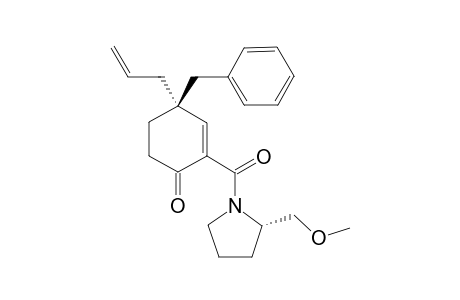 (R)-4-allyl-4-benzyl-2-((S)-2-(methoxymethyl)pyrrolidine-1-carbonyl)cyclohex-2-enone