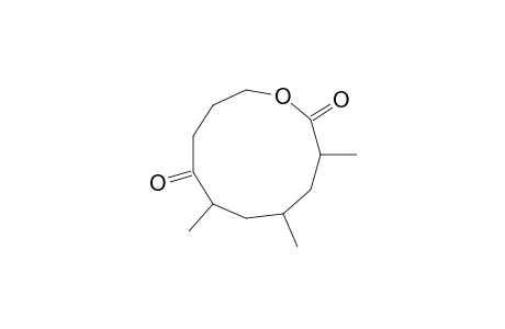3,5,7-trimethyl-1-oxacycloundecane-2,8-dione