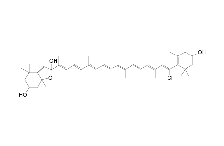 7'-Chloro-5,8-epoxy-5,8-dihydro-.beta.,.beta.-carotene-3,8,3'-triol