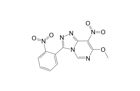 1,2,4-Triazolo[4,3-c]pyrimidine, 7-methoxy-8-nitro-3-(2-nitrophenyl)-