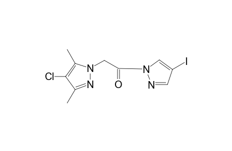1H-Pyrazole, 4-chloro-1-[2-(4-iodo-1H-pyrazol-1-yl)-2-oxoethyl]-3,5-dimethyl-