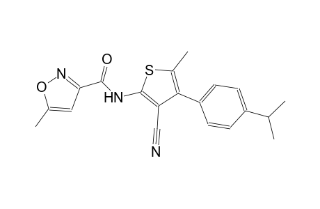 N-[3-cyano-4-(4-isopropylphenyl)-5-methyl-2-thienyl]-5-methyl-3-isoxazolecarboxamide