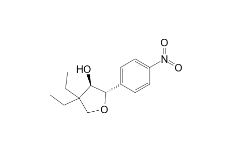 (2S,3R)-4,4-diethyl-2-(4-nitrophenyl)-3-oxolanol
