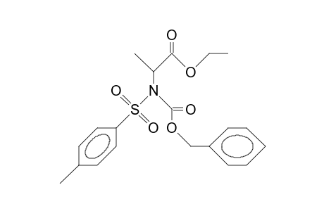 N-Benzoyloxycarbonyl-N-(P-tosyl)-alanine ethyl ester