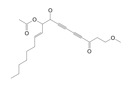 (E)-1-METHOXY-FALCARINDIOLONE-9-ACETATE;(E)-8,9-DIHYDROXY-3-KETO-1-METHOXY-HEPTADECA-10-EN-4,6-DIYN-9-ACETATE