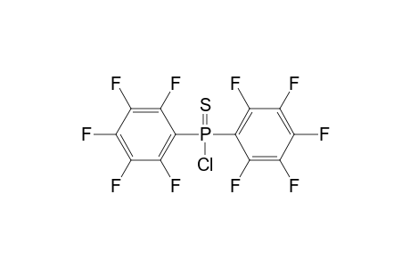Phosphinothioic chloride, bis(pentafluorophenyl)-