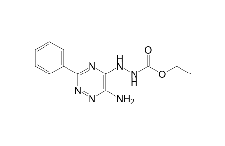 6-Amino-5-(N2-ethoxycarbonylhydrazino)-3-phenyl-1,2,4-triazine