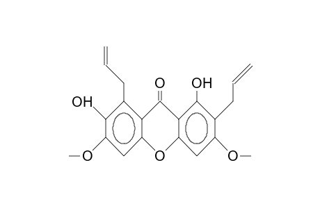 2,8-Diallyl-1,7-dihydroxy-3,6-dimethoxy-xanthone