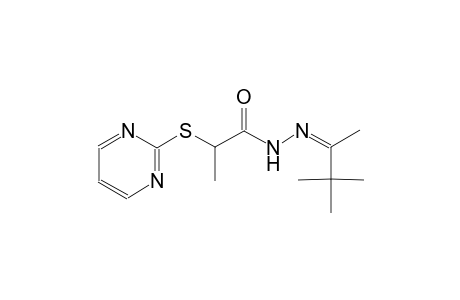 2-(2-pyrimidinylsulfanyl)-N'-[(Z)-1,2,2-trimethylpropylidene]propanohydrazide