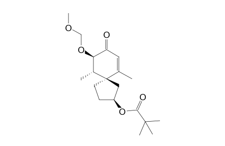 (2RS,5RS,9SR,10RS)-9-Methoxymethoxy-6,10-dimethyl-2-pivaloyloxyspiro[4.5]dec-6-ene-8-one