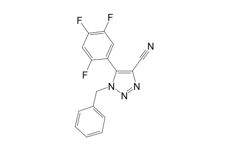 1-(Phenylmethyl)-5-(2,4,5-trifluorophenyl)-4-triazolecarbonitrile