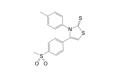 3-(4-Methylphenyl)-4-(4-methylsulfonylphenyl)-2(3H)-thiazolethione