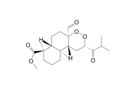 Naphtho[2,1-c][1,2]dioxin-7-carboxylic acid, 4a-formyldodecahydro-7,10a-dimethyl-2-(2-methyl-1-oxopropyl)-, methyl ester, [2S-(2.alpha.,4a.alpha.,6a.beta.,7.beta.,10a.alpha.,10b.beta.)]-