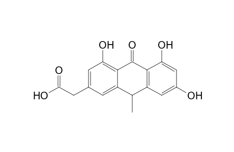 2-Anthraceneacetic acid, 9,10-dihydro-4,5,7-trihydroxy-9-methyl-10-oxo-
