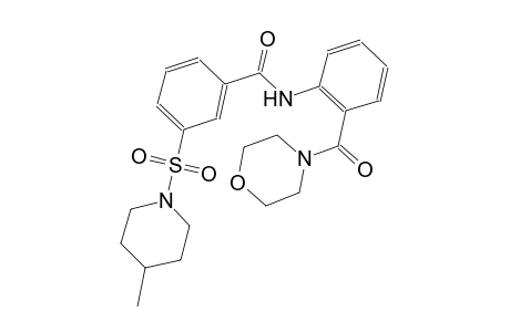 benzamide, 3-[(4-methyl-1-piperidinyl)sulfonyl]-N-[2-(4-morpholinylcarbonyl)phenyl]-