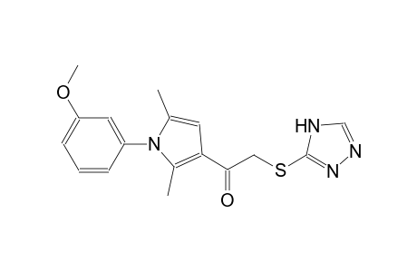 ethanone, 1-[1-(3-methoxyphenyl)-2,5-dimethyl-1H-pyrrol-3-yl]-2-(4H-1,2,4-triazol-3-ylthio)-