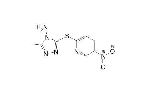 4H-1,2,4-Triazol-4-amine, 3-methyl-5-[(5-nitro-2-pyridinyl)thio]-