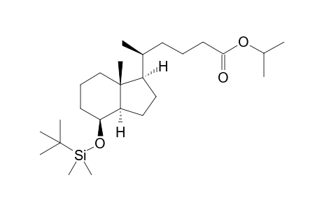 (20S)-de-A,B-8.beta.-(tert-butyldimethylsilyl)oxy-20-(3-isopropoxycarbonyl)propyl-pregnane