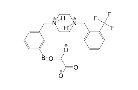 1-(3-bromobenzyl)-4-[2-(trifluoromethyl)benzyl]piperazinediium oxalate