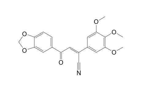 (Z)-2-(3,4,5-Trimethoxyphenyl)-4-(3,4-methylenedioxyphenyl)-4-oxlobutenonitrile
