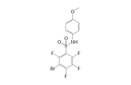 1-Bromo-2,4,5,6-tetrafluoro-3-[(4-methoxyphenyl)aminosulfonyl)]benzene