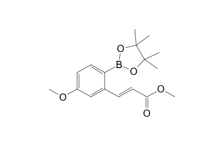 (E)-3-[5-methoxy-2-(4,4,5,5-tetramethyl-1,3,2-dioxaborolan-2-yl)phenyl]-2-propenoic acid methyl ester
