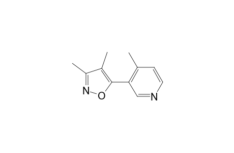Pyridine, 3-(3,4-dimethyl-5-isoxazolyl)-4-methyl-