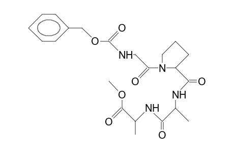trans-N-Benzyloxycarbonyl-glycyl-prolyl-alanyl-alanine methyl ester