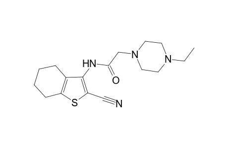 N-(2-cyano-4,5,6,7-tetrahydro-1-benzothiophen-3-yl)-2-(4-ethyl-1-piperazinyl)acetamide