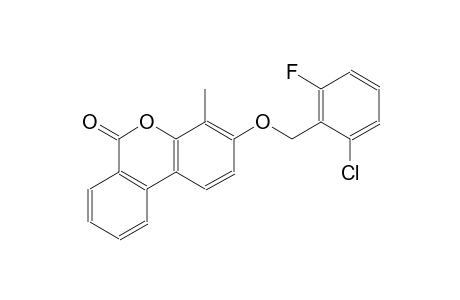 3-[(2-chloro-6-fluorobenzyl)oxy]-4-methyl-6H-benzo[c]chromen-6-one
