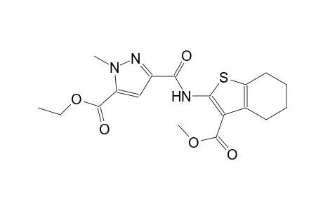 ethyl 3-({[3-(methoxycarbonyl)-4,5,6,7-tetrahydro-1-benzothien-2-yl]amino}carbonyl)-1-methyl-1H-pyrazole-5-carboxylate