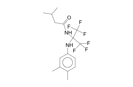 N-[2,2,2-Trifluoro-1-(trifluoromethyl)-1-(3,4-xylidino)ethyl]isovaleramide