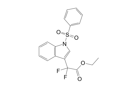 2-(1-besylindol-3-yl)-2,2-difluoro-acetic acid ethyl ester