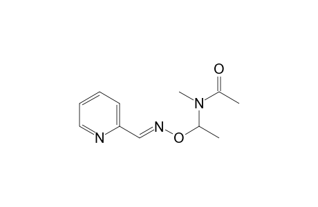(E)-O-1-(N-methyl-N-acetamino-1-yl)ethyl-2-pyridinecarboxaldehyde oxime
