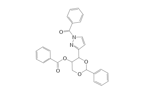 1H-Pyrazole, 1-benzoyl-3-[5-(benzoyloxy)-2-phenyl-1,3-dioxan-4-yl]-, [2R-(2.alpha.,4.alpha.,5.beta.)]-