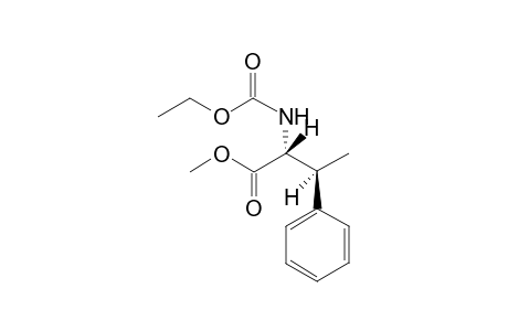 Methyl (2R,3S)-N-(Ethoxycarbonyl)-.beta.methylphenylalaninate