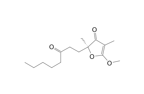 3(2H)-Furanone, 5-methoxy-2,4-dimethyl-2-(3-oxooctyl)-, (S)-