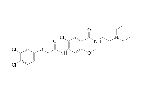 6'-chloro-2-(3,4-dichlorophenoxy)-4'-{[2-(diethylamino)ethyl]carbamoyl}-m-acetanisidide
