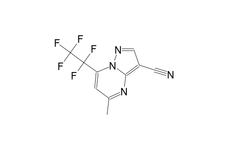 5-methyl-7-(1,1,2,2,2-pentafluoroethyl)pyrazolo[1,5-a]pyrimidine-3-carbonitrile