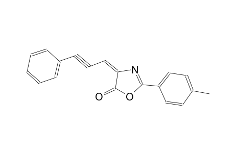 5(4H)-oxazolone, 2-(4-methylphenyl)-4-(3-phenyl-2-propynylidene)-,(4E)-