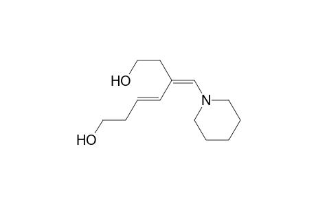 (3E,5Z)-5-(piperidin-1-ylmethylidene)hept-3-ene-1,7-diol