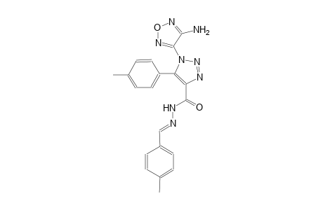 1-(4-amino-1,2,5-oxadiazol-3-yl)-5-(4-methylphenyl)-N'-[(E)-(4-methylphenyl)methylidene]-1H-1,2,3-triazole-4-carbohydrazide