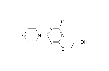 2-{[4-methoxy-6-(4-morpholinyl)-1,3,5-triazin-2-yl]sulfanyl}ethanol