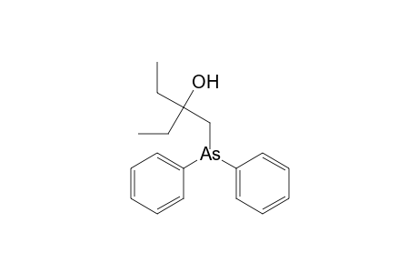 3-Pentanol, 3-[(diphenylarsino)methyl]-